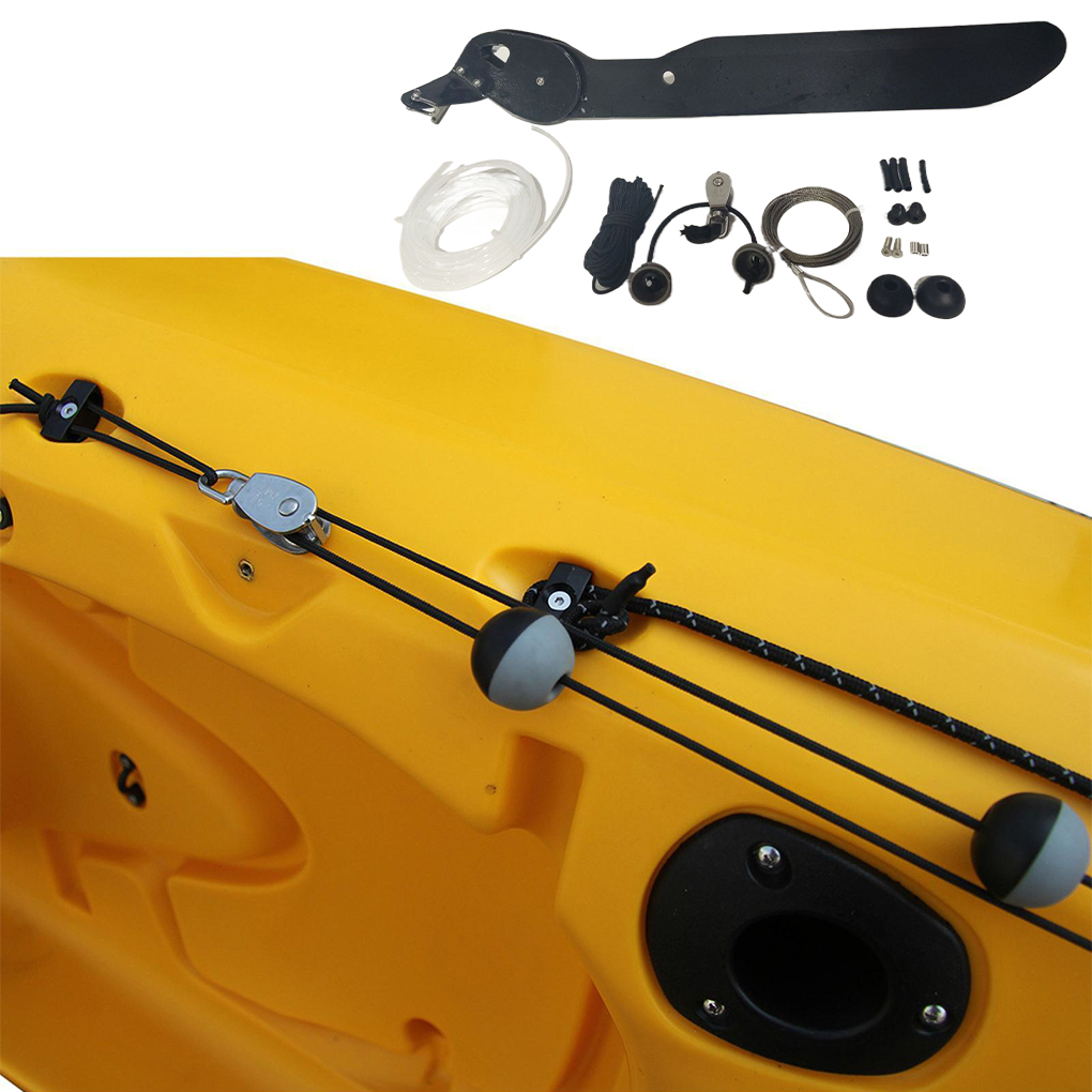 Kayak Rudder Kit Foot Control System - Kayak Boat Tail Rudder Direction Foot