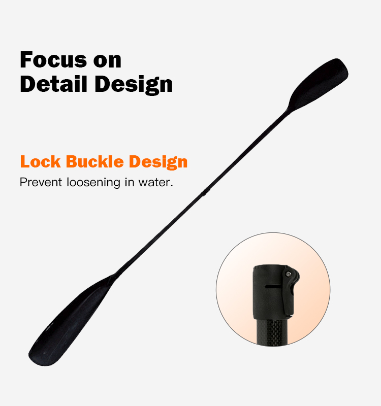 Kayak Paddle Carbon Fiber 2 Piece - 3k Full Carbon Fiber 2 Pieces