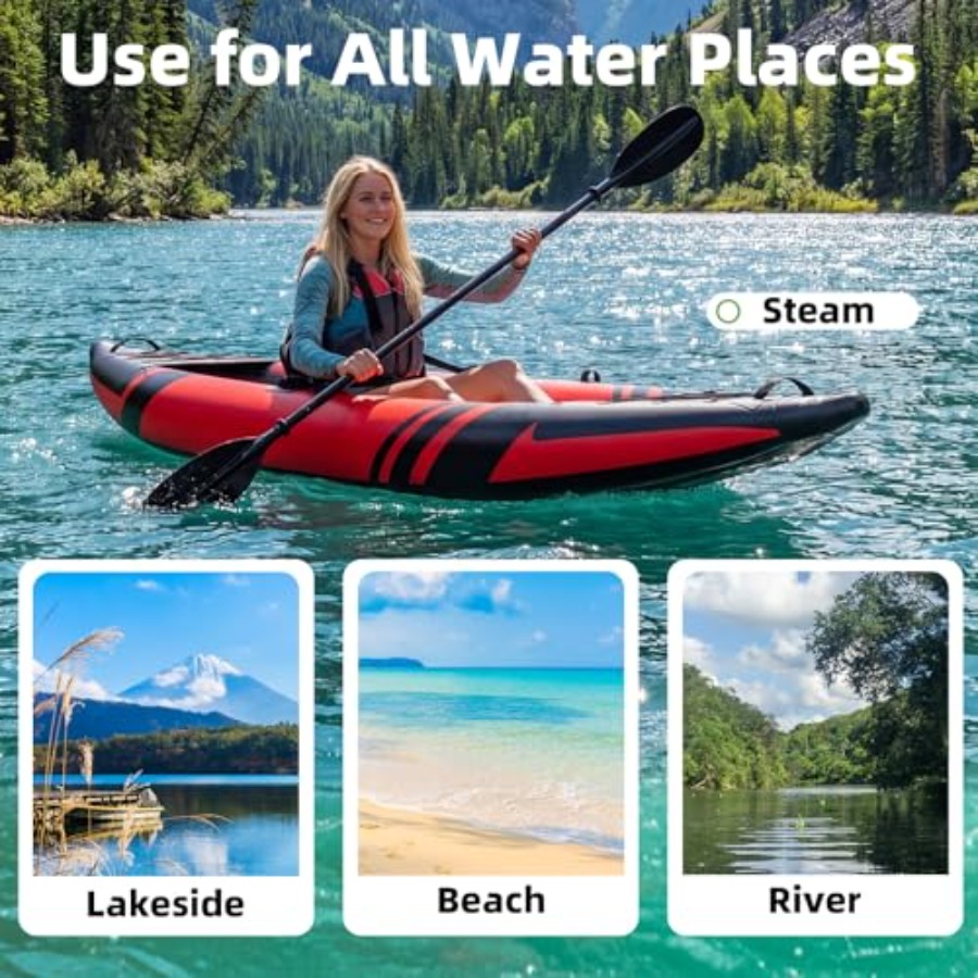 1-Person Inflatable Kayak For  - đánh giá và giá Drop Stitch Touring Kayak 1 Person