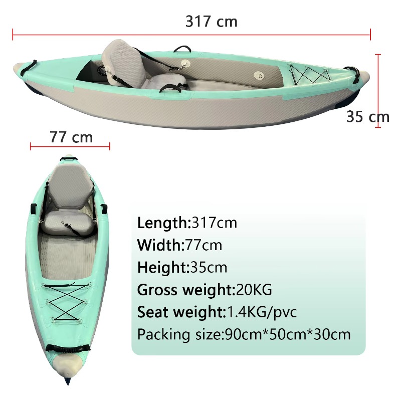 Custom 2-Person Transparent In - đánh giá và giá Inflatable Kayak 2 Person Drop Stitch