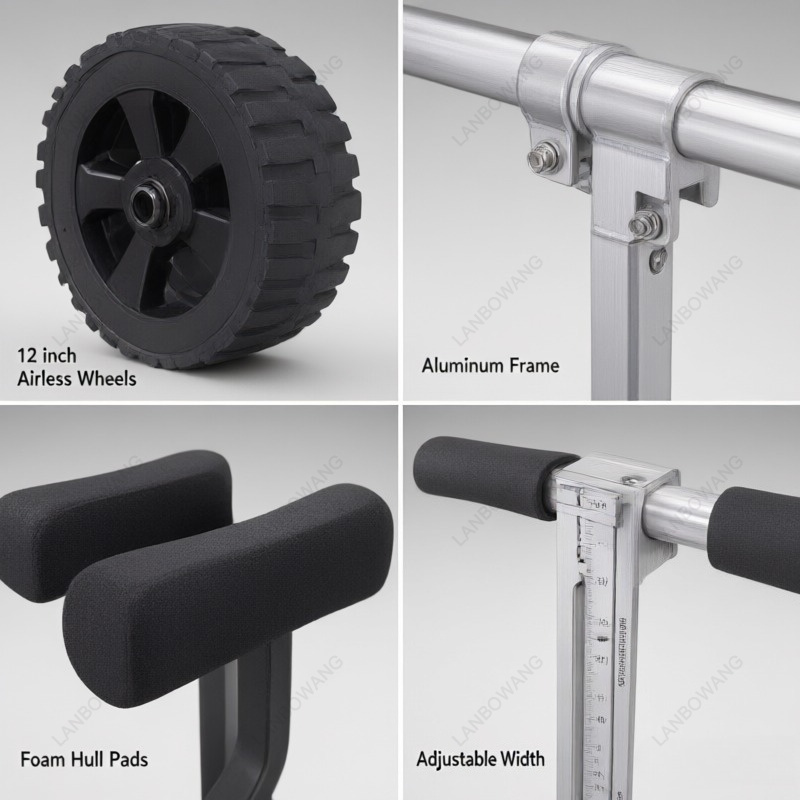 Heavy Duty Kayak Cart General  - đánh giá và giá Kayak Cart Trolley Carrier Dolly