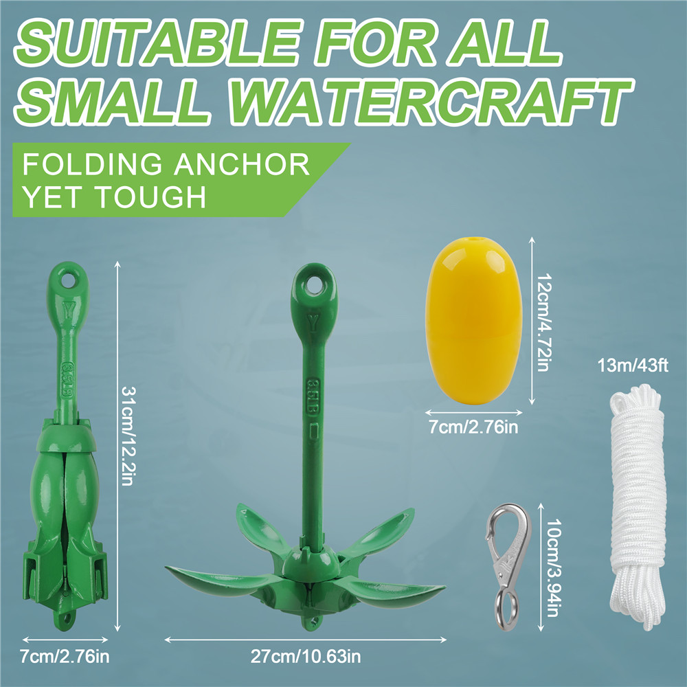 1.5kg Anchor for Kayak and Jet - đánh giá và giá Kayak Anchor Kit Folding 1.5Kg