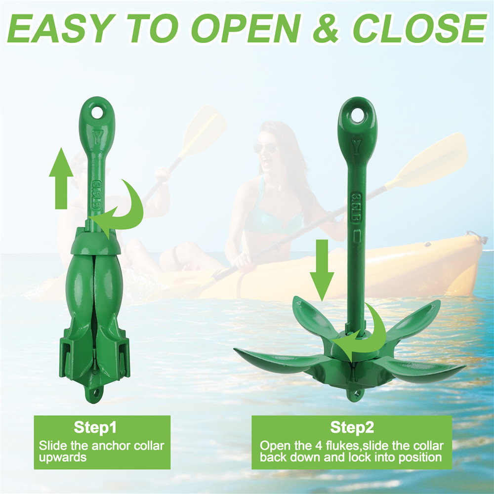 1.5kg Anchor for Kayak and Jet - đánh giá và giá Kayak Anchor Kit Folding 1.5Kg