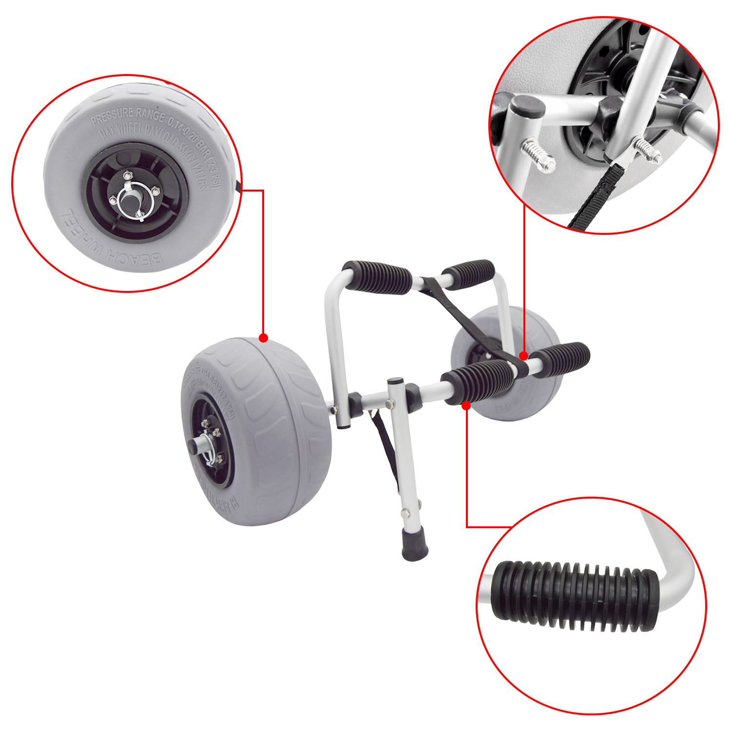 Foldable Durable Kayak Canoe B - đánh giá và giá Kayak Cart Trolley Carrier Dolly