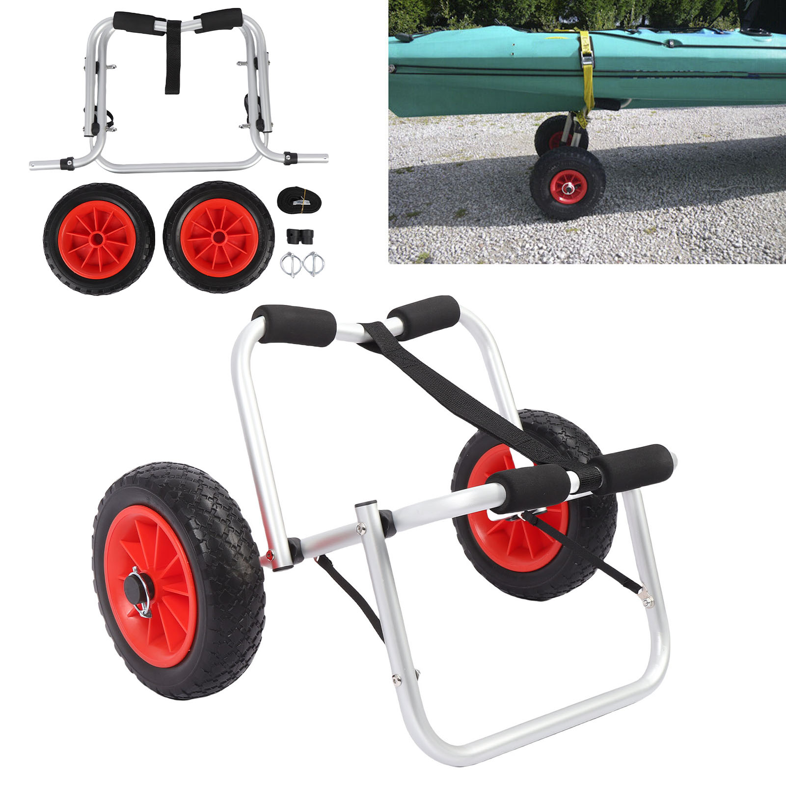 Kayak Cart Trolley with 10 Inc - đánh giá và giá Kayak Cart Trolley Carrier Dolly