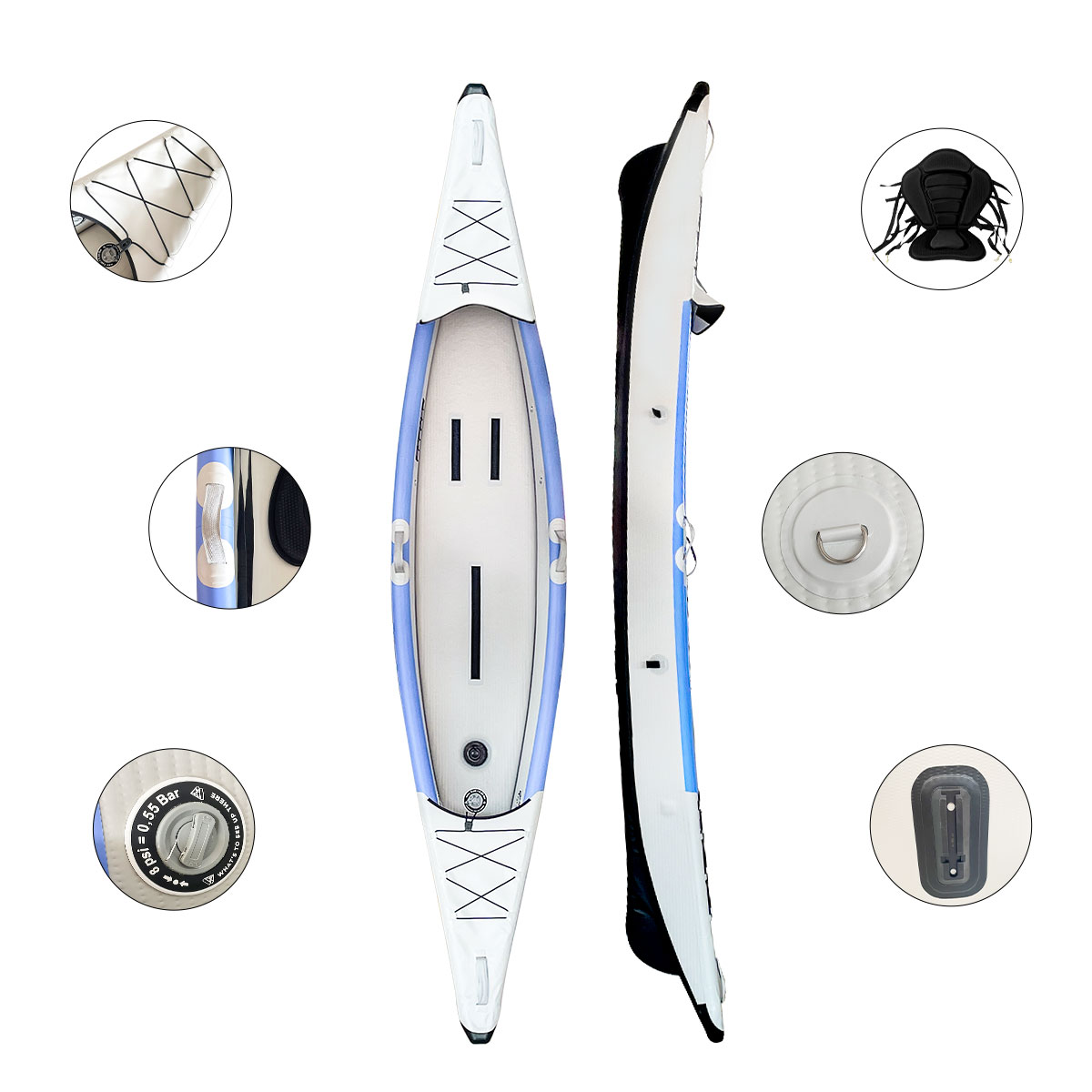 Favorite New Design Custom 2-P - đánh giá và giá Inflatable Kayak 2 Person Drop Stitch