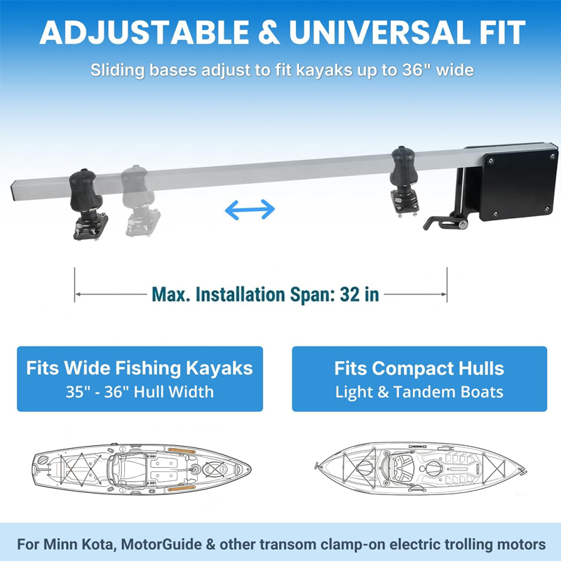 Adjustable Transom Motor Mount - đánh giá và giá Electric Trolling Motor Kayak Mount