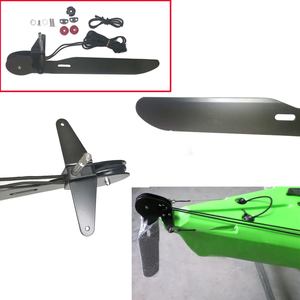 Hợp Kim Nhôm Mô Tô Nước Đi Bè  - đánh giá và giá Kayak Rudder Kit Foot Control System