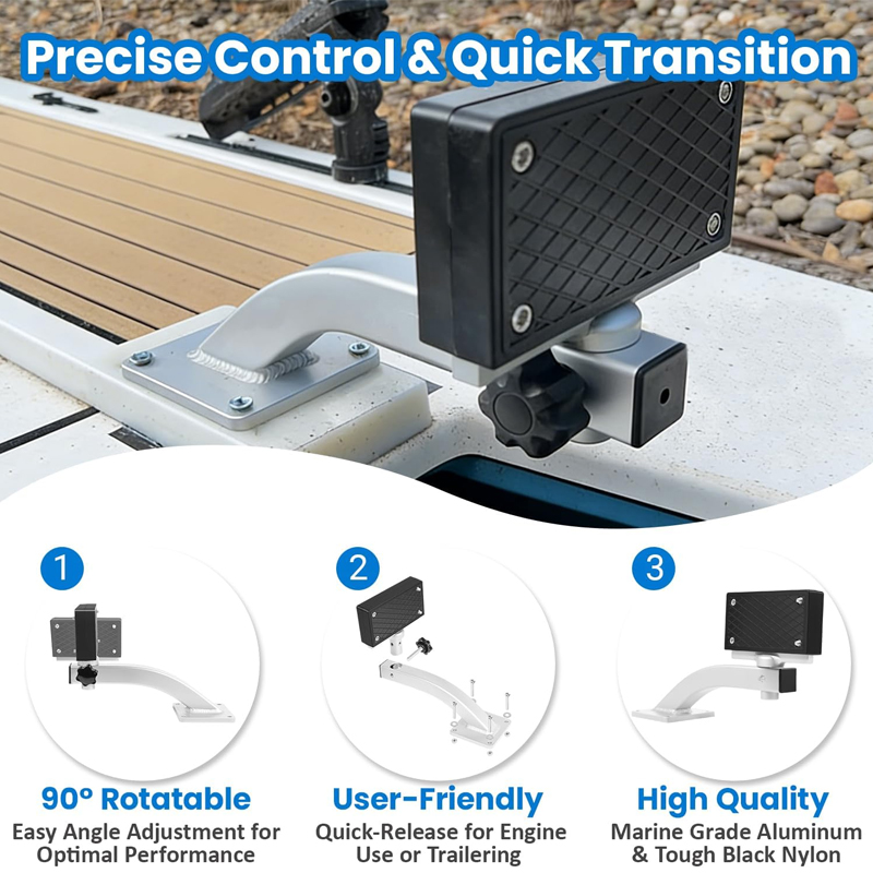 90 Degree Adjustable Marine Tr - đánh giá và giá Electric Trolling Motor Kayak Mount