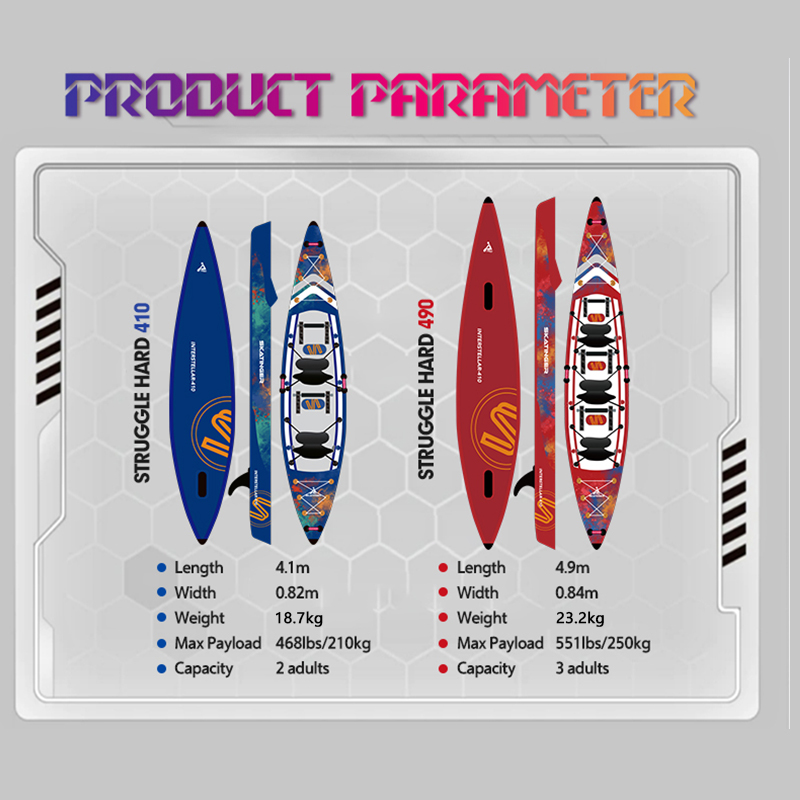 Skatinger Full Drop Stitch 3-P - đánh giá và giá Inflatable Kayak 2 Person Drop Stitch