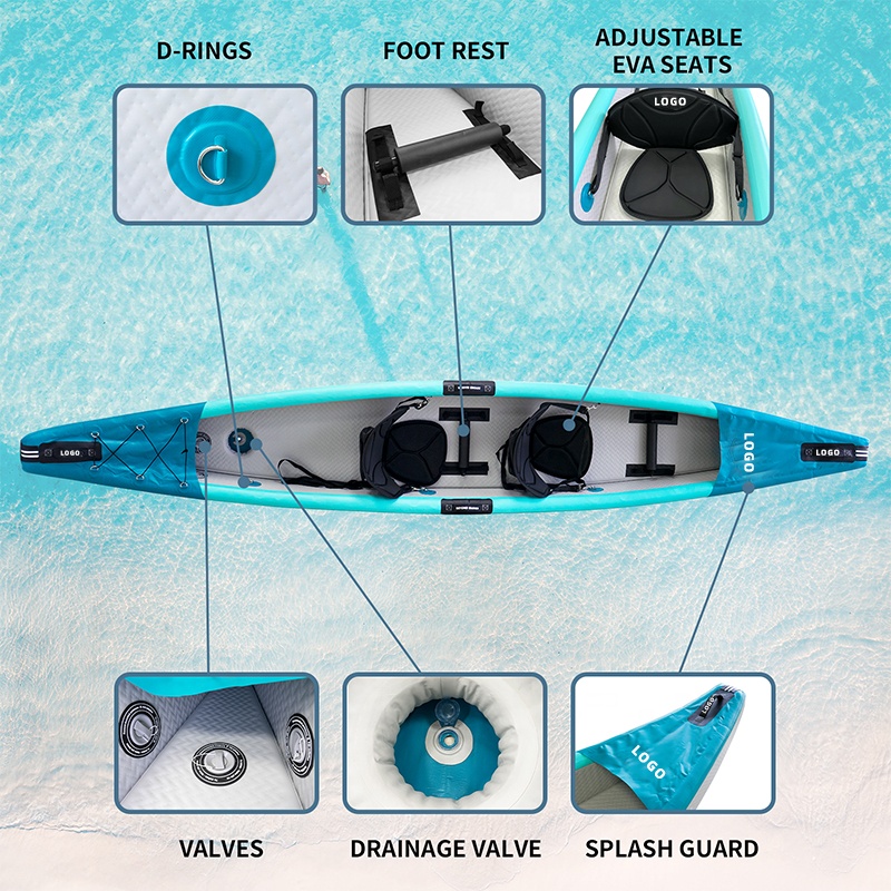 Drop Stitch Kayak Inflatable C - đánh giá và giá Inflatable Kayak 2 Person Drop Stitch