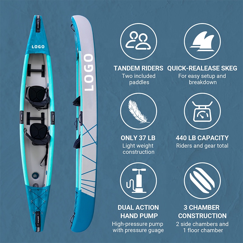 Drop Stitch Kayak Inflatable C - đánh giá và giá Inflatable Kayak 2 Person Drop Stitch