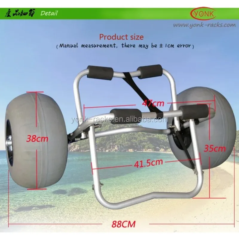 Newly Upgraded YONK Balloon Wh - đánh giá và giá Kayak Cart Trolley Carrier Dolly