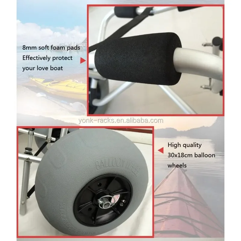 Newly Upgraded YONK Balloon Wh - đánh giá và giá Kayak Cart Trolley Carrier Dolly