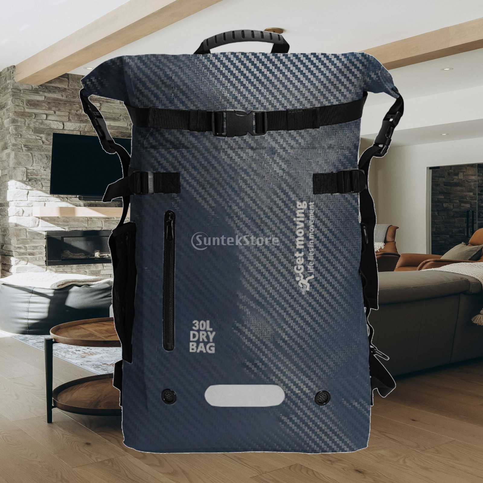 Waterproof Boat Bag Carbon Fib - đánh giá và giá Dry Bag Backpack 30L Waterproof