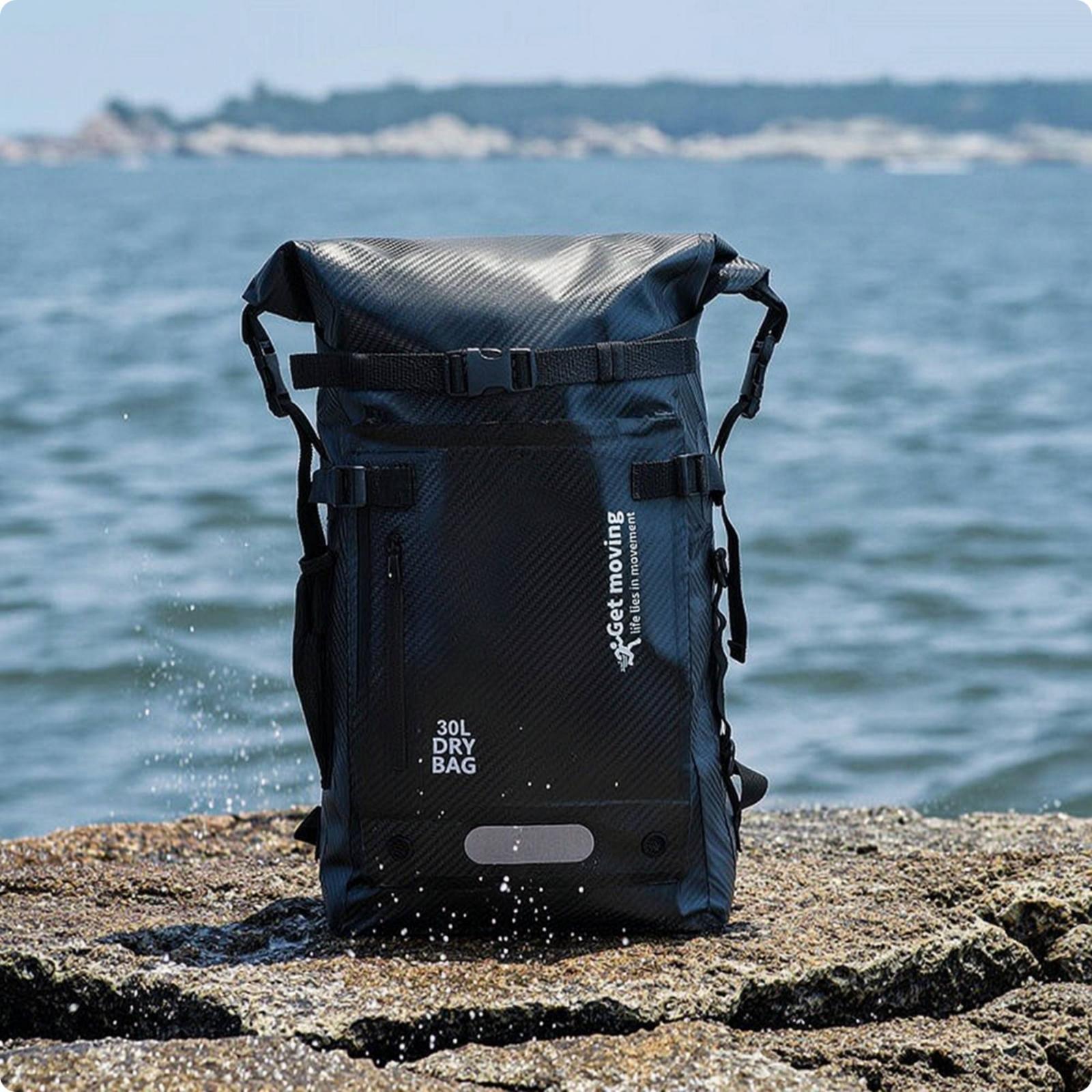 Waterproof Boat Bag Carbon Fib - đánh giá và giá Dry Bag Backpack 30L Waterproof