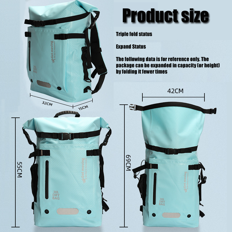 30L Waterproof backpack, trave - đánh giá và giá Dry Bag Backpack 30L Waterproof