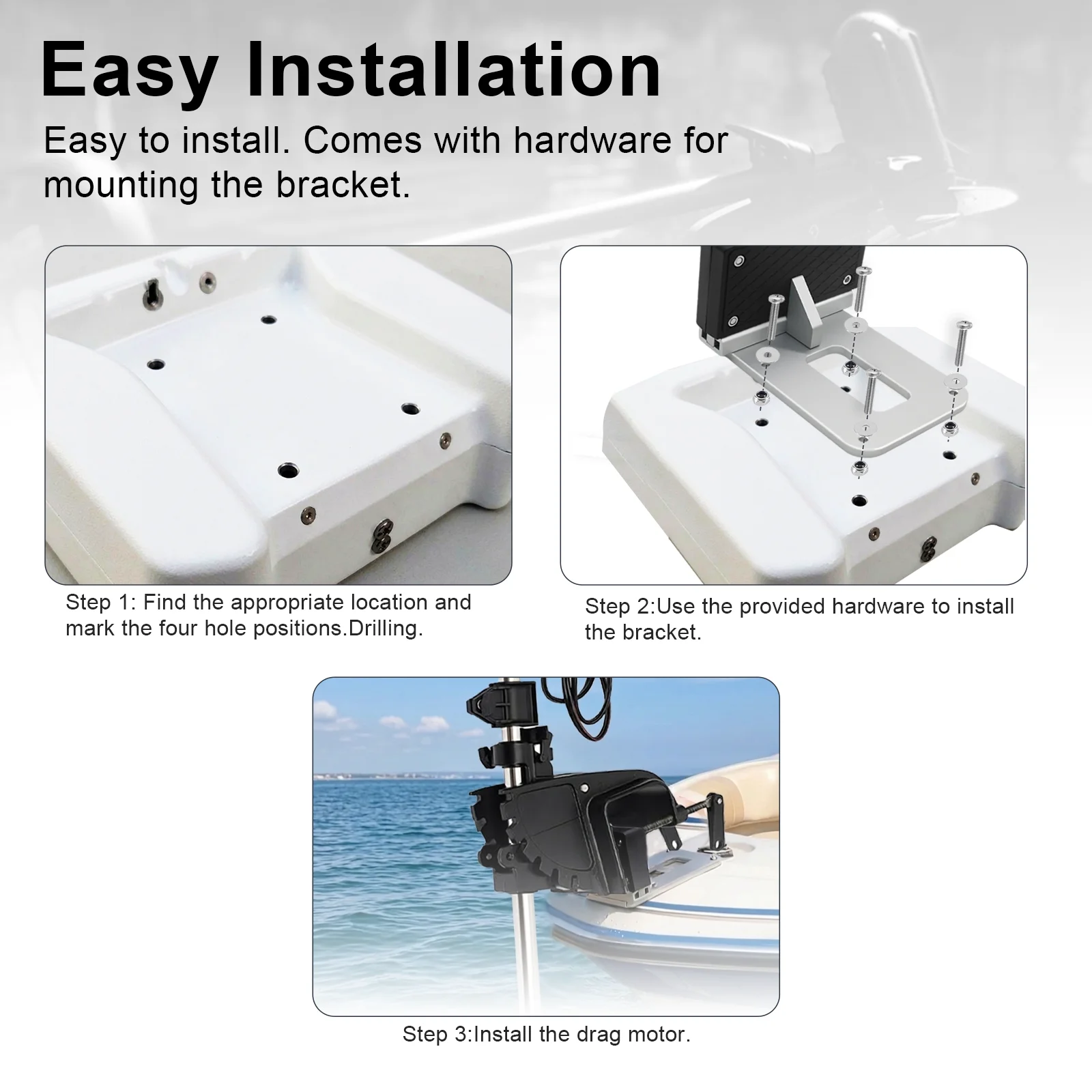 Universal Transom Trolling Mot - đánh giá và giá Electric Trolling Motor Kayak Mount
