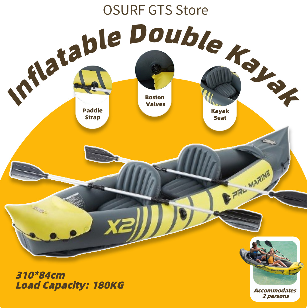 Inflatable Double Kayaker Ding - đánh giá và giá Inflatable Kayak 2 Person Drop Stitch