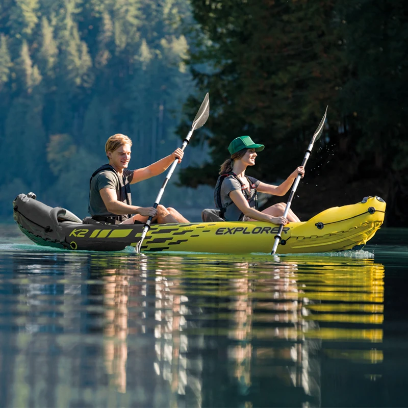 Inflatable Double Kayaker Ding - đánh giá và giá Inflatable Kayak 2 Person Drop Stitch